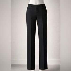 Judith & Charles Classic Black Women's Straight Leg “llan” Wool Blend Pants NWT